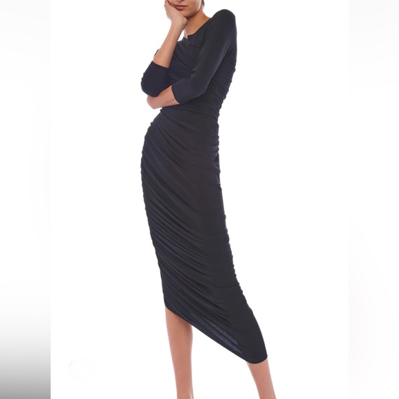BNWT NORMA KAMALI LONG SLEEVE DIANA GOWN - Picture 5 of 13